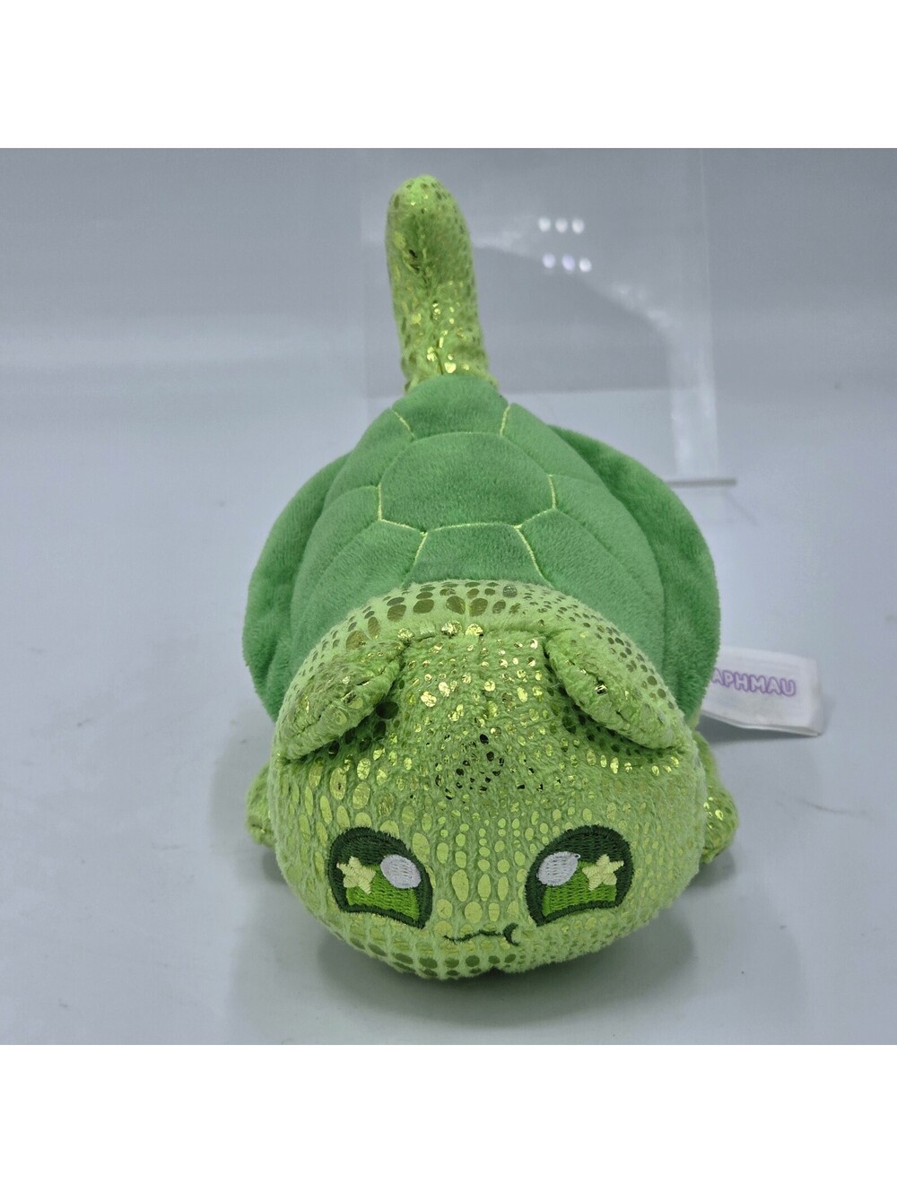 Aphmau MeeMeows Turtle Cat Plush 7" Under the Sea Litter 5 Rare Green Shiny Cat